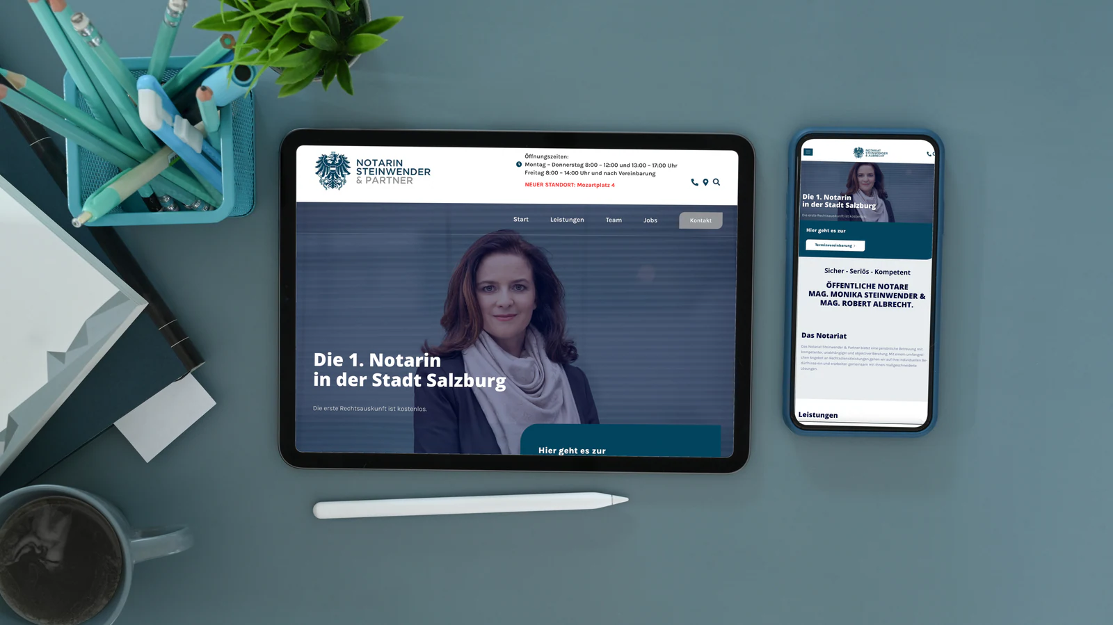 Referenzprojekt NOTARIAT STEINWENDER & ALBRECHT – Notarin