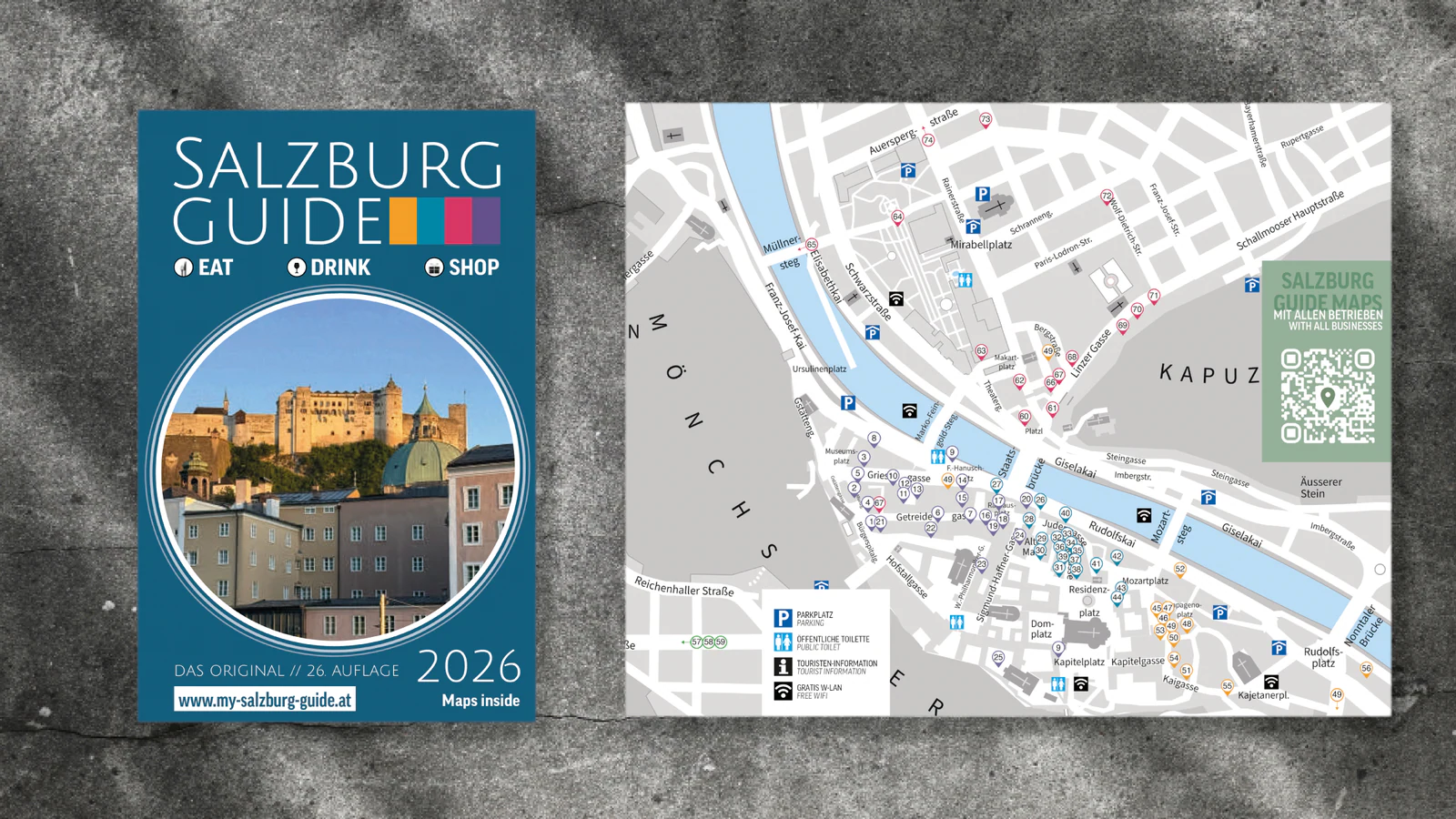 Salzburg Guide 2026 mit Stadtplan