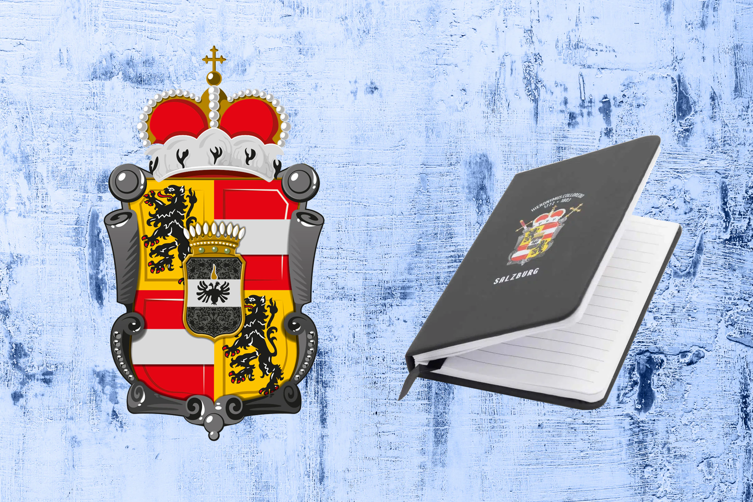 Notizbuch mit dem Wappen von Hieronymus Colloredo
