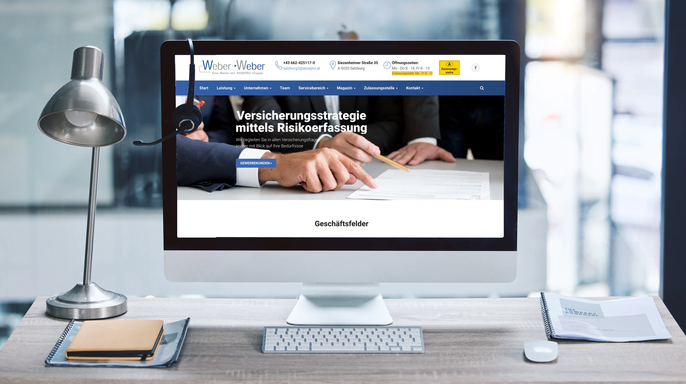 Website von Weber & Weber Versicherungsmakler