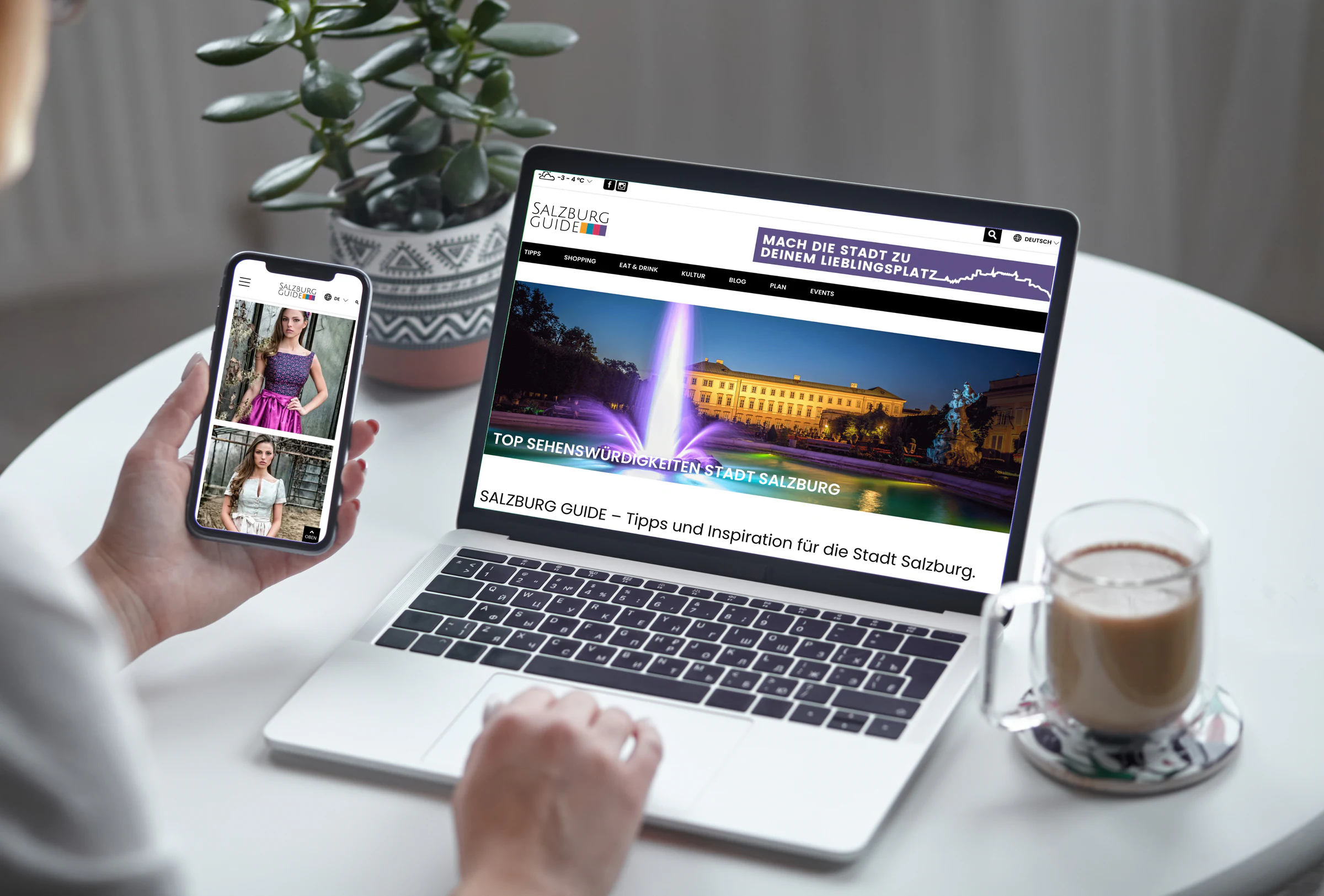 Website des Salzburg Guide