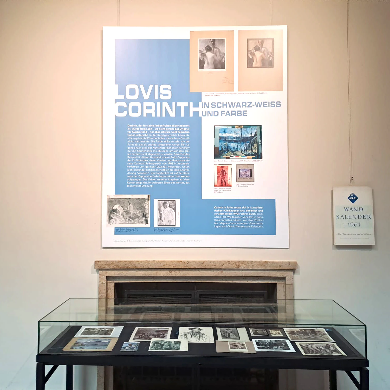 Ausstellungstafel zur Archivarbeit am Zentralinstitut für Kunstgeschichte