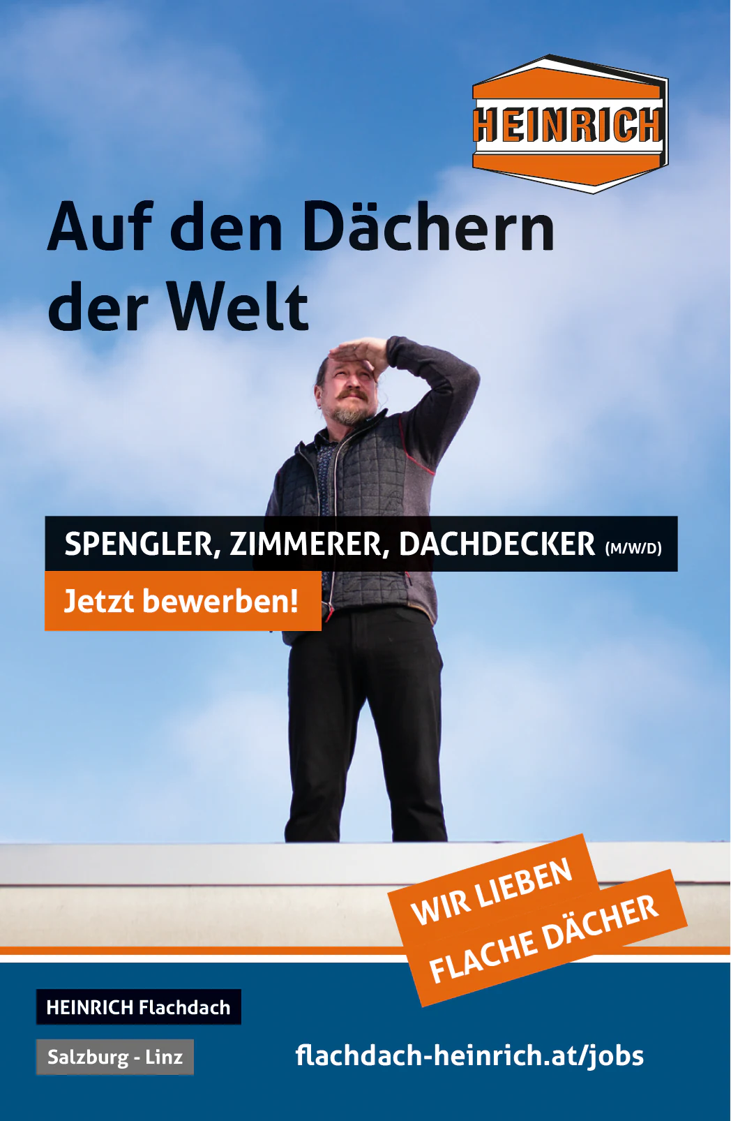 Stellenanzeige von Flachdach Heinrich