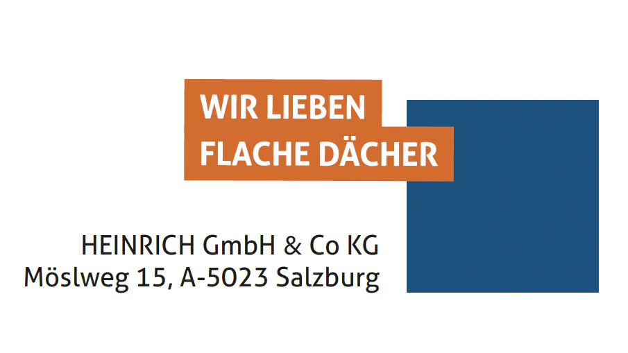 Corporate Design und Slogan für Flachdach Heinrich